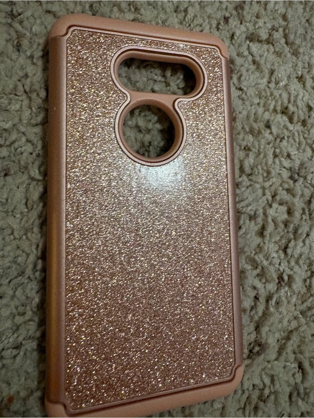 Glitter Rose Gold Protective Phone Case for V30 Samsung